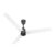 Polycab Wizzy Plus BLDC 1200mm 5-Star, Remote Ceiling fan for Living Room| 55% Energy Saving, High Air Delivery | 3+1 yr Warranty【Matt White Black】