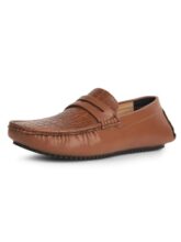 Bata Men’s Loafer Shoes – Tan -(9 UK)