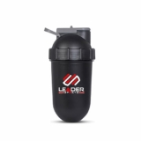 Leader Sportz Protein Shake Bottle With Extra Compartment – Gym Shaker Bottle For Protein Shake Mixing