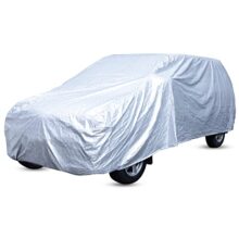 Amazon Brand – Solimo 7 Seater Car Cover, Silver (Innova, Innova Crysta, Ertiga, Marazzo, Etc.)