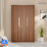 Flipkart Perfect Homes Amora Engineered Wood 3 Door Wardrobe(Finish Color – Leon Teak, Knock Down)