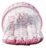Amardeep Cotton Modern Toddler Mosquito And Insect Protection Net/Mattress Pink Teddy Print 70*40Cms