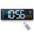 Abovsare Plastic Digital Wall Clock Large Display, 16.2 Inch Large Wall Clocks, Led Digital Clock With Remote Control /Automatic Brightness Dimmer Big Clock With Date Week Temperature (Orange)