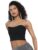 Tokyo TALKIES Women Slim Fit Shoulder STRAPSleeveless Tops TTTP010209 Black S