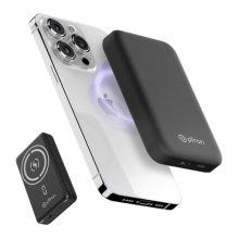 Ptron Dynamo Arc 10000Mah 22.5W Usb Fast Charging Nano Magnetic Power Bank, 15W Magnetic Wireless Charging, 20W Pd/Type C Fast Charging, 3 Outputs/1 Input & Multiple Layers Of Protection (Black)