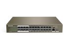 Tenda TEF1126P-24-250W 24-Port Gigabit/SFP Slots Switch with 24-Port PoE (Gray)