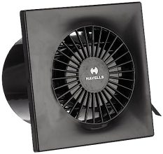 Havells Ventil Air Dxz 100Mm Exhaust Fan| Duct Size: Ø3.9, Cut Out Size: Ø4.1, Watt: 18, Rpm: 2500, Air Delivery: 90, Suitable For Kitchen, Bathroom, And Office, Warranty: 2 Years (Black), 4 Stars
