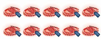 Crompton 5 Meter Strip Light Red 300 Leds (Pack Of 10) (Without Driver)