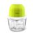 Aristo Rechargeable Wireless Electric Cordless Chopper, Stainless Steel Blades, One Touch Operation, 10 Seconds Chopping, Mincing Vegetable, Meat – 350 Ml, 30 Watts, Green