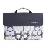 Protecta Charlie 14.1 Inch Stylish Laptop Bag for Women & Men, Ideal as Office Hand Bag or as Sling Bag Soft Velvety Interiors & Water Repellent Outer Fabric – (Compass Print)