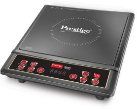 Prestige 1200 W Induction Cooktop Touch Panel(Black, 41055 Bliss |Indian Menu Options|Anti-Magnetic Wall|Timer With User Pre-Set)