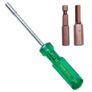Taparia Make, Bit Holder Screwdriver with 50mm Single Side Bits of 1/4″ Hex Shank, S2 Grade, Of Tip Size – Hex 8, 10mm Suitable for DIY, Home, Professional & Industrial Applications