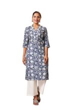 Kalaanj Kurta Set For Women || Women Kurta Set || 2pic Kurta For Women (Kurta 86-90) (Blue, L)