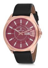 Daniel Klein Leather Analog Black Dial Men’s Watch-Dk12172-4