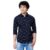 Spykar Blue Printed Full Sleeve Shirt for Men (Size: M)-MSHPS1BD043_Navy