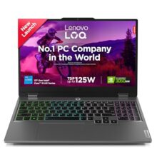 Lenovo LOQ Intel Core i5-13450HX| NVIDIA RTX 3050 6GB (16GB RAM/512GB SSD/144Hz Refresh Rate/15.6″ (39.6cm)/FHD IPS/Windows 11/Office Home 2024/Grey/2.4Kg), 83DV01K3IN AI Gaming Laptop