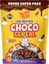 Yogabar Multigrain Chocos Cereal For Breakfast, Zero Maida, Delicious Chocolate Chocos For Kids & Adults, Protein Food, 0 Added Preservatives, Contains Jowar, Bajra, Ragi, Quinoa & Oats, 850G