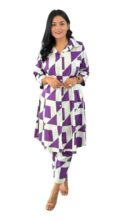 Yashika Women’s Cotton Blend Trendy Regular Fit Solid Printed Kurti with Stright Bottom |Kurti Set for Women (AZ-YS-OG-KS2221-M)