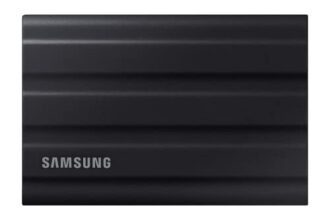 Samsung T7 Shield Portable SSD 2TB, USB 3.2 Gen2 External SSD, Up to 1,050MB/s, Rugged, IP65 Water & Dust Resistant, for Photographers, Content Creators and Gaming, Mac Compatible, MU-PE2T0S, Black