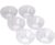 Somil Beautiful Clear Glass Bowl, Ideal for ServingVegetable, Soup, Snacks, Lunch, Dinner 200 Ml, 11.5 X 11.5 X 5.5 Cm