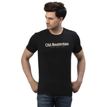 Red Tape Men Black Round Neck T-Shirt_RHP0921-M