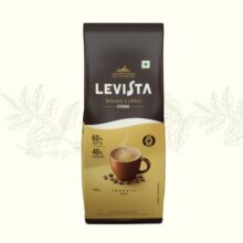 Levista Strong Instant Coffee (100 Gram Pouch) | Premium Blend of 60% Coffee & 40% Chicory| Caffeine Coffee with Rich Bold Flavour for an Energising Experience