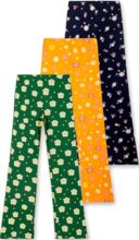 T2F Gilrs Flared Leggings (Pack of 5)(GLSLEG03_Multicolor 2_2-3 yrs)
