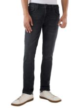 Spykar Men’s Skinny Fit Low-Rise Casual Jeans Carbon Black