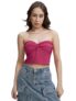 Tokyo Talkies Women’s Twisted Tube Crop Top | Strapless & Stylish for A Bold, Trendy Look | Fitted Silhouette | Strapless | Tops for Woman | Women Tops | Women Crop Top