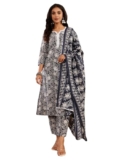 Varanga Women Ethnic Floral Printed Kurta With Trouser & Dupatta