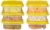 Amazon Brand – Solimo Plastic Kitchen Storage Containers, Set of 6 (600 ml Each)