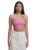 Tokyo Talkies Women’s Schiffli Shoulder Strap Crop Top | Fitted & Chic | Perfect for Summer & Casual Outings | Tops for Woman | Women Tops | Women Crop Top