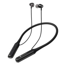 Portronics Harmonics 250 Wireless Bluetooth Headset with Long Lasting 60 Hrs Playtime, Smart Voice Assistant, Dual Pairing, Sweat & Splash Proof, Best for Gaming, Running, Workout(Black)