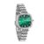 Giordano Elegant Square Watch for Women – Crystal & Roman Hour Markers, Day-Date Display, Stainless Steel Strap