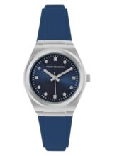 French Connection 3 Hands Blue Dial Round Sunray Analog Watch for Women – FCS07U