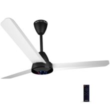Colorbot Helix BLDC Ceiling Fans 1200mm | BEE 5 Star Rated Power Saver | AeroQuiet+ Technology | 370 RPM | Remote Control (Boost, Timer, LED, Reverse Mode) | 4 Years Warranty (Noir White)