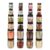 CELLO Clario Pet Storage Container for Kitchen Set of 24 Pcs Black | 8x300ml, 8x650ml, 8x1200ml Freezer & Fridge Safe Stackable Airtight Kitchen Storage Container Jar Set for Candy Beans Flour Pastry