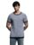 Jack & Jones Men Striped Regular Fit Blue Tshirt
