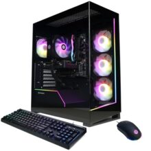 CyberPowerPC AI-Powered Gaming, Editing & VFX PC, Intel Core Ultra 5 245K, GeForce RTX 5060 Ti 8GB, 16GB DDR5, 2TB PCIe 4.0 SSD, WiFi Ready & Windows 11 Home (GXiVR8060A35)