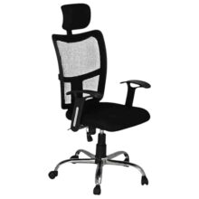 FABASIAN Ergonomic High Back Mesh Office Chair with Adjustable Headrest & Lumbar Support, Executive Computer Desk Chair with Armrests, Swivel Rolling Chair for Home Office