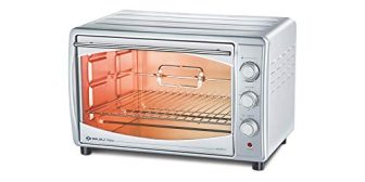 Bajaj Majesty 4500 Tmcss 45 Litre Oven Toaster Grill(45 Litres Otg)With Motorised Rotisserie&Convection Fan,Stainless Steel Body&Transparent Glass Door,2 Year Warranty,Silver,45 Liter,1200 Watt