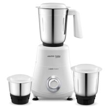 Voltas Beko, A Tata Product Powerfull 500 W Mixer Grinder With Grindx Technology (G5003Hp-Wh | 3 Jars | White)
