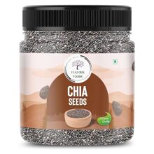 Flavour Foodie Chia Seeds 1Kg- Natural Hydrator For Summers | High Protein & High Fibre Seeds For Eating | Resealable Jar Pack | Premium Grade | Superfood For Smoothies, Salads & Baking
