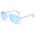 Calvin Klein Jeans|Transparent Full Frame Aviator Sunglasses|100% UV Protected (Uv 400) Blue Lens|Men’s & Women’s|Medium|CKJ 19704 448 57 S