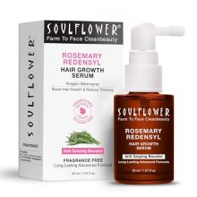 Soulflower Rosemary Redensyl Hair Growth Serum & Anti Greying Booster Concentrate| 3% Redensyl, 4% Anagain, Melanogray, Caffeine, Biotin, Keratin, Tea Tree, Chia Seeds & Rice Water|Men & Women| 30 Ml