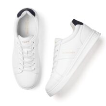 U.S. Polo ASSN. Mens KENSY White Sneakers – (UK9) (UK10) (2FD24878W01)