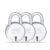 Link Locks Round 65MM_Double Locking Padlock (Silver, Pack of 3) Made in Aligarh.