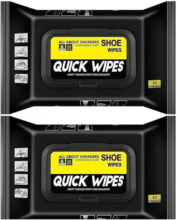 CITYCART Shoe Wipes Wipes Pack of 1(80 Wipes) Instant Cleaner Sports, Velour, Leather, Canvas Shoe Cleaner(White)