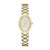 London Fog Queenhithe Collection Watch for Women with Oval Textured Dial, Crystal Studded Bezel and Stainless Steel Strap – LFW20003-33