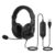 LAPCARE LHP-400 Over Ear Wired Headphone with 40 MM Driver, HD Sound, Inbuilt 3 Way Adjustable Mic (Black)- Multi Platform Compatible, 40 mm Driver Headset